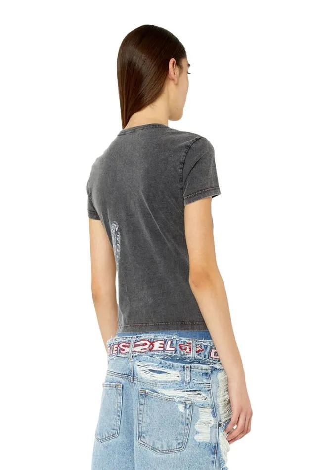 Women TSlidart Black Diesel Tshirts And Tops Women TSlidart Black Diesel Tshirts And Tops