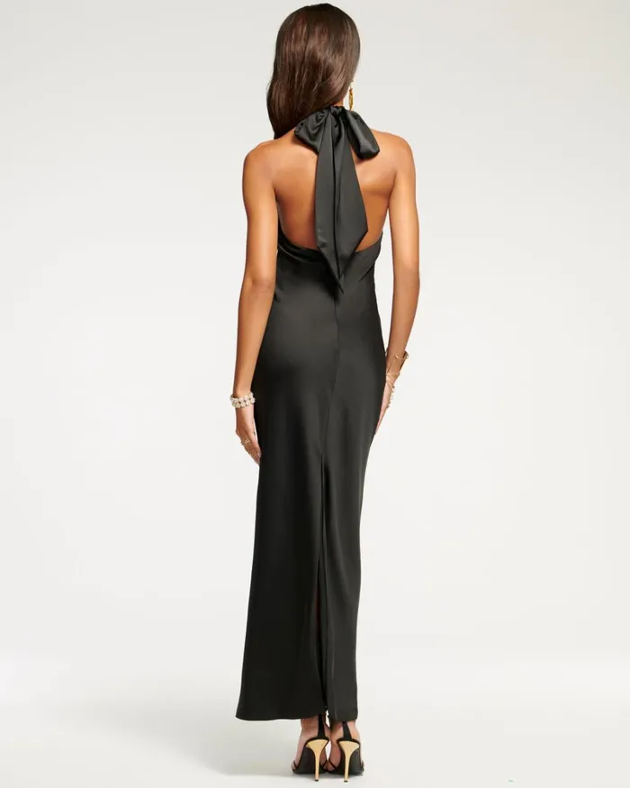 Women Tatiana High Neck Maxi Dress Black Ramy Brook Dresses