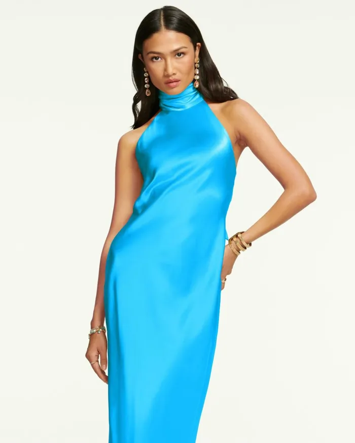 Women Tatiana High Neck Maxi Dress Black Ramy Brook Dresses