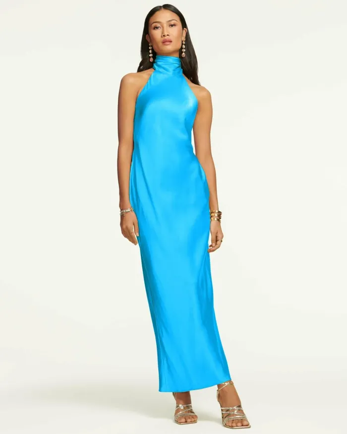 Women Tatiana High Neck Maxi Dress Black Ramy Brook Dresses