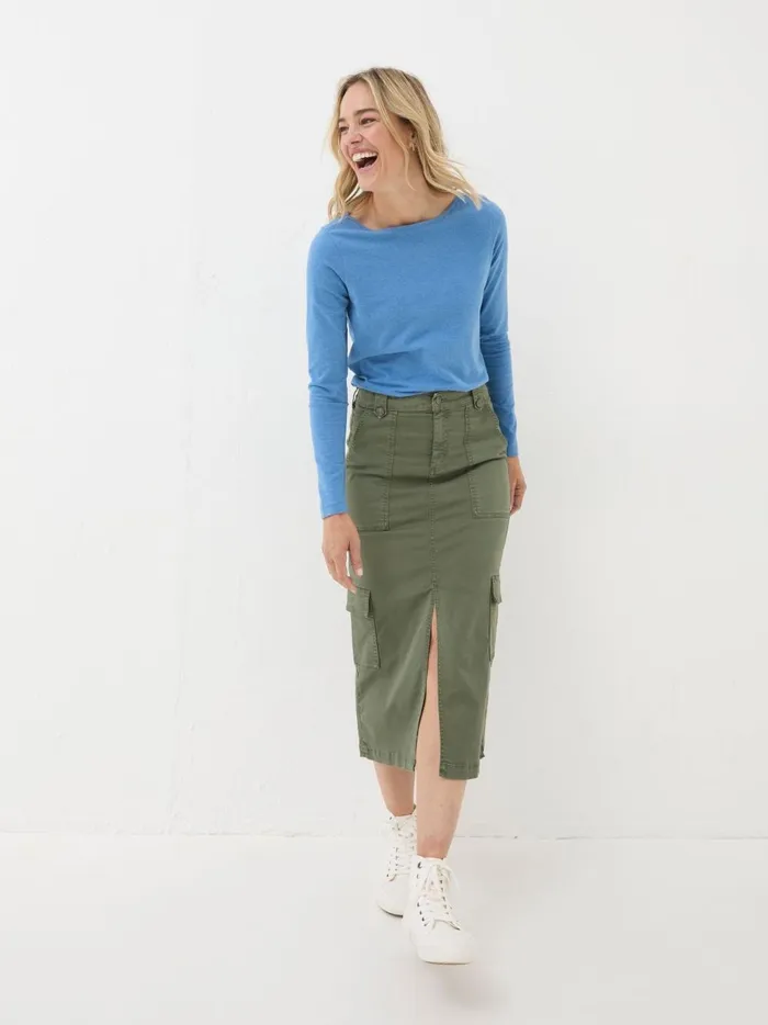 Women Tops and TShirts Fat Face Bree Blue TShirt