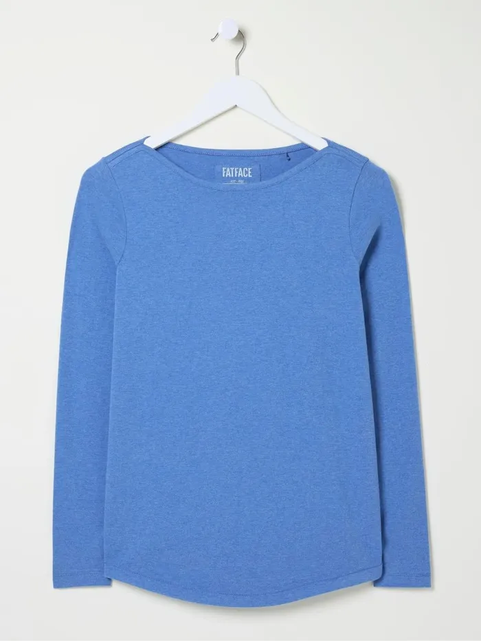 Women Tops and TShirts Fat Face Bree Blue TShirt