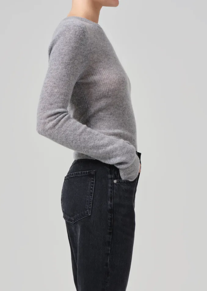 Women Tops Citizens Of Humanity Alessia Crewneck Sweater In Dark Heather Grey