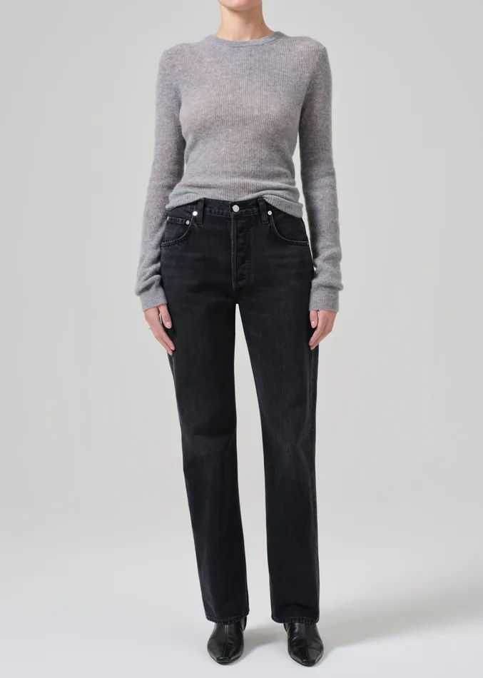 Women Tops Citizens Of Humanity Alessia Crewneck Sweater In Dark Heather Grey