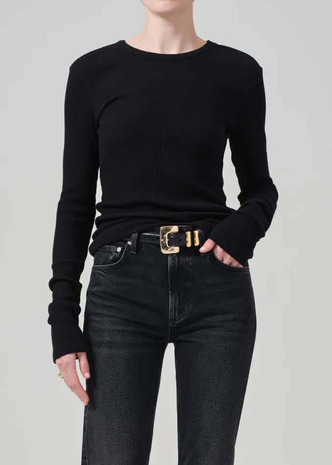 Women Tops Citizens Of Humanity Bina Crewneck In Black