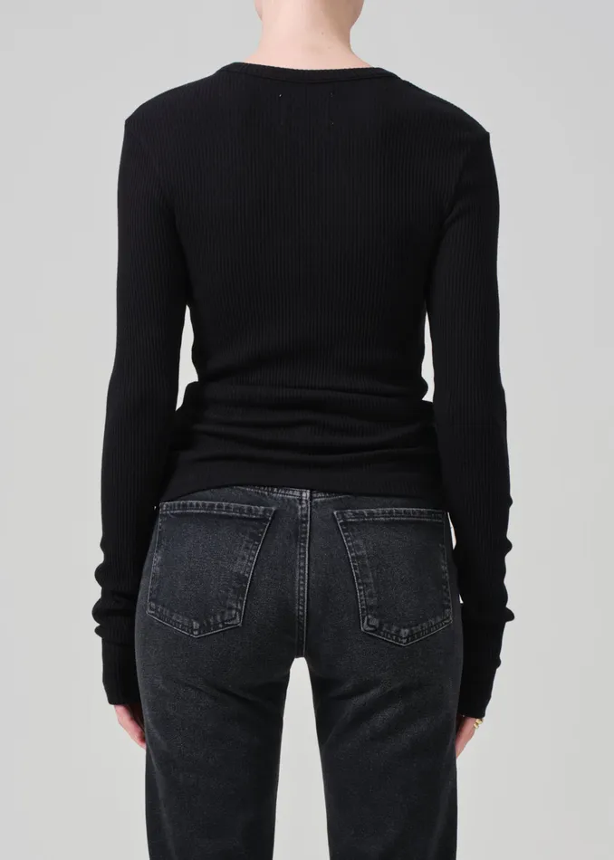 Women Tops Citizens Of Humanity Bina Crewneck In Black
