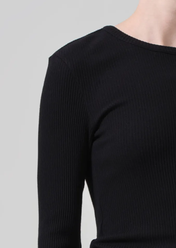 Women Tops Citizens Of Humanity Bina Crewneck In Black