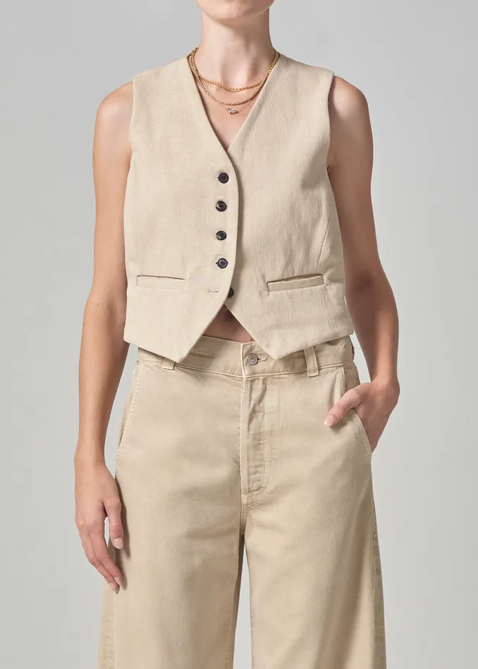 Women Tops Citizens Of Humanity Sierra Vest In Taos Sand