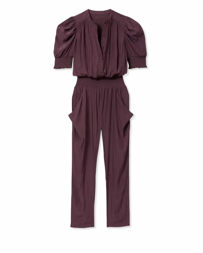 Women Tracey Puff Sleeve Jumpsuit Navy Ramy Brook Dresses Women Tracey Puff Sleeve Jumpsuit Navy Ramy Brook Dresses