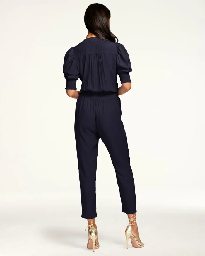 Women Tracey Puff Sleeve Jumpsuit Navy Ramy Brook Dresses Women Tracey Puff Sleeve Jumpsuit Navy Ramy Brook Dresses
