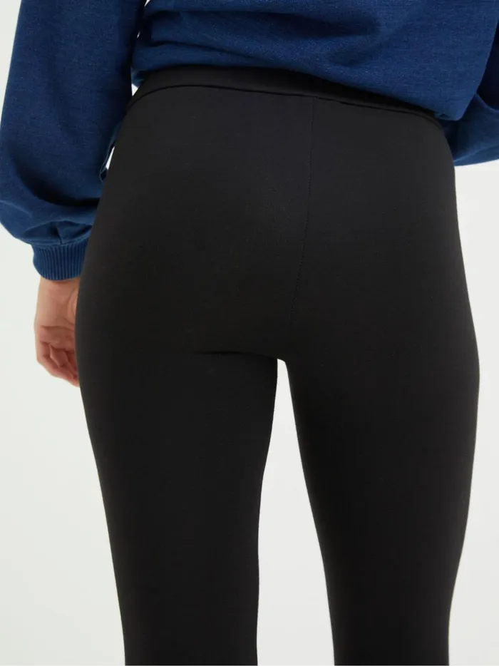 Women Trousers and Leggings Fat Face Meribel Black High Rise Leggings