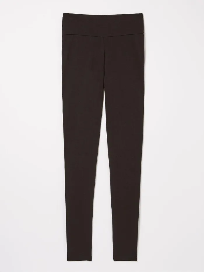 Women Trousers and Leggings Fat Face Meribel Black High Rise Leggings