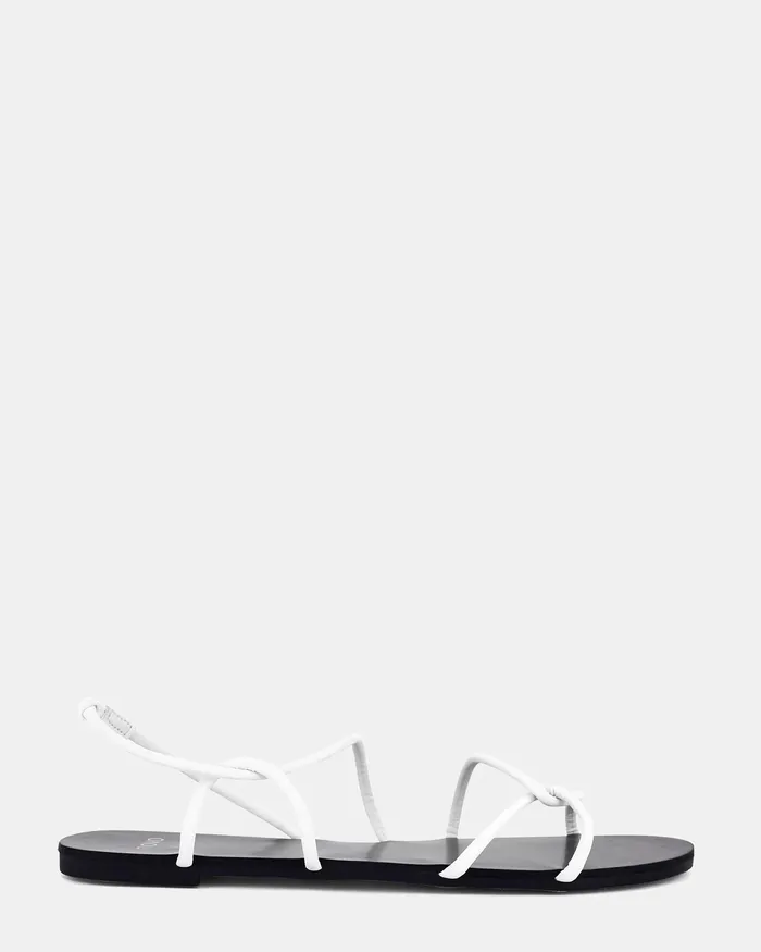 Women TRUE WHITE Flat Sandals Flat Sandals NOVO Shoes