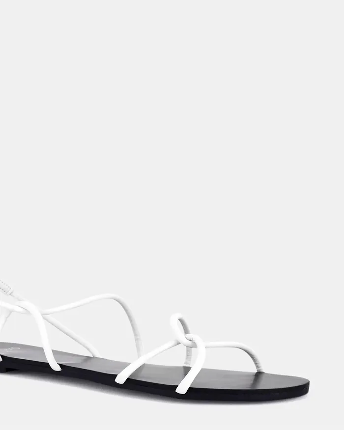Women TRUE WHITE Flat Sandals Flat Sandals NOVO Shoes