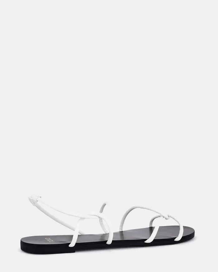 Women TRUE WHITE Flat Sandals Flat Sandals NOVO Shoes