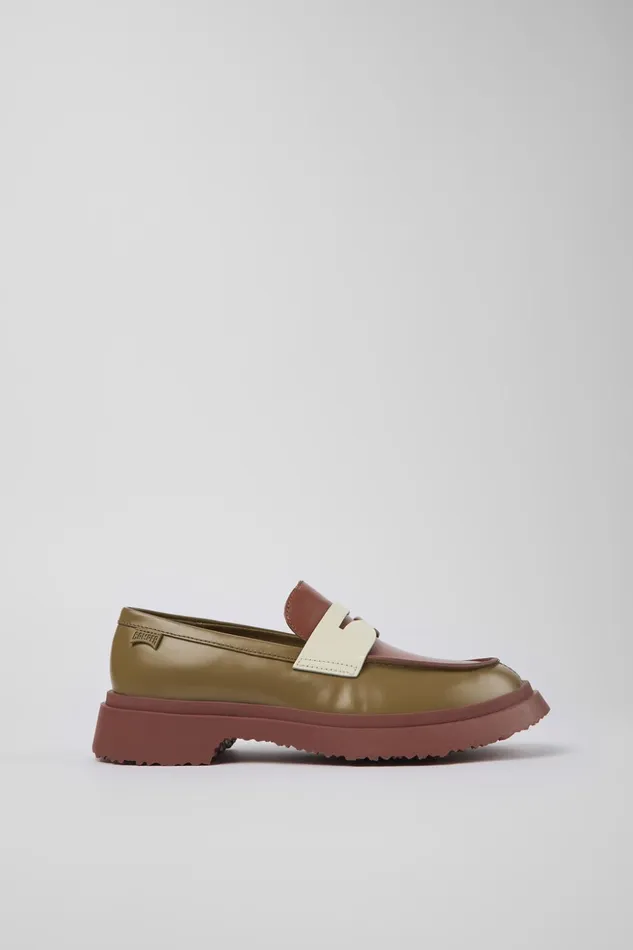 Women Twins Multicolored Leather Loafer Camper Formal Shoes Women Twins Multicolored Leather Loafer Camper Formal Shoes