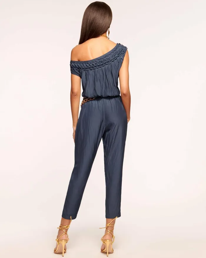 Women Valentina OffTheShoulder Jumpsuit Navy Ramy Brook Dresses Women Valentina OffTheShoulder Jumpsuit Navy Ramy Brook Dresses