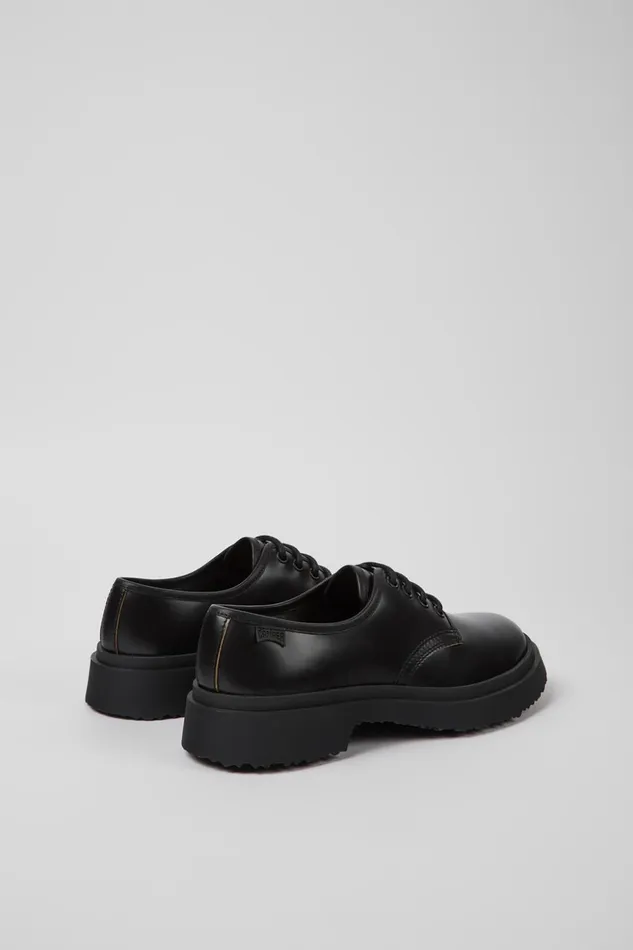Women Walden Black Leather Laceup Shoes Camper Formal Shoes Women Walden Black Leather Laceup Shoes Camper Formal Shoes