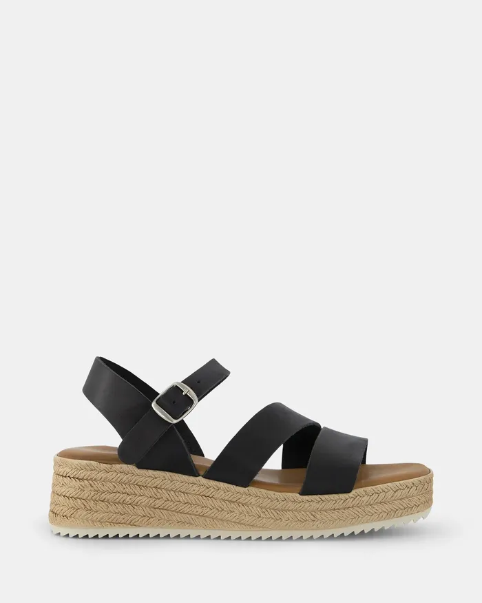 Women Wedges NOVO Shoes VANNEZA BLACK