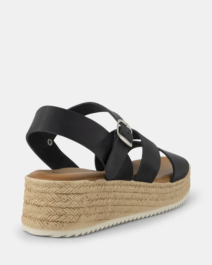 Women Wedges NOVO Shoes VANNEZA BLACK