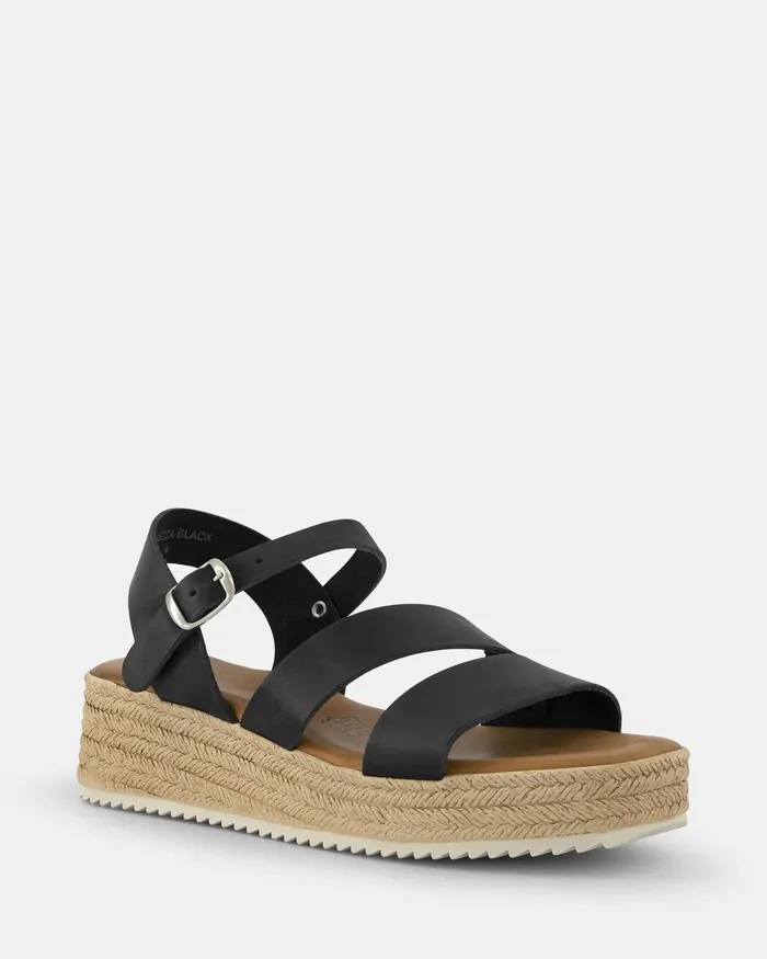 Women Wedges NOVO Shoes VANNEZA BLACK