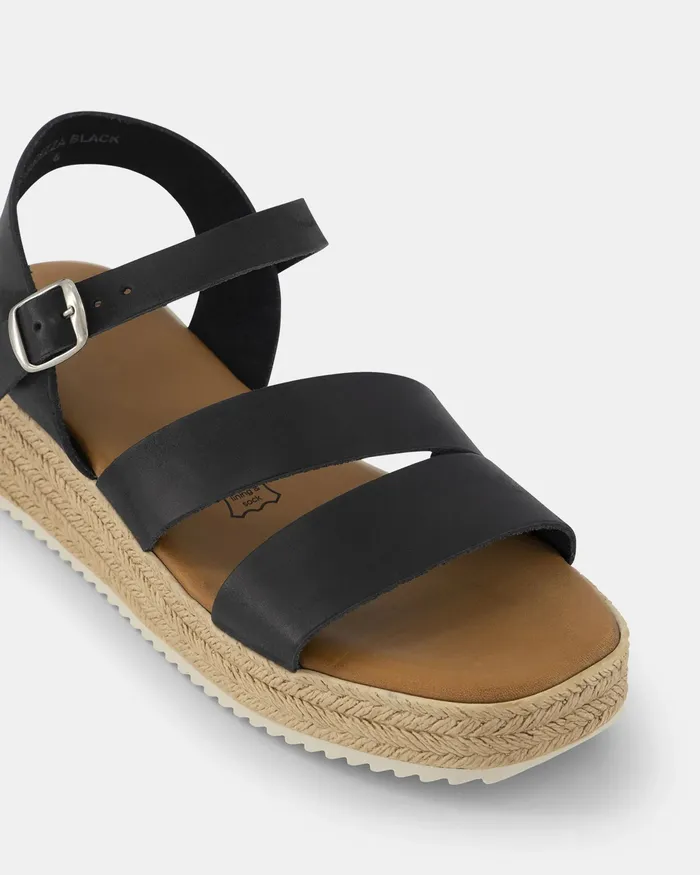 Women Wedges NOVO Shoes VANNEZA BLACK