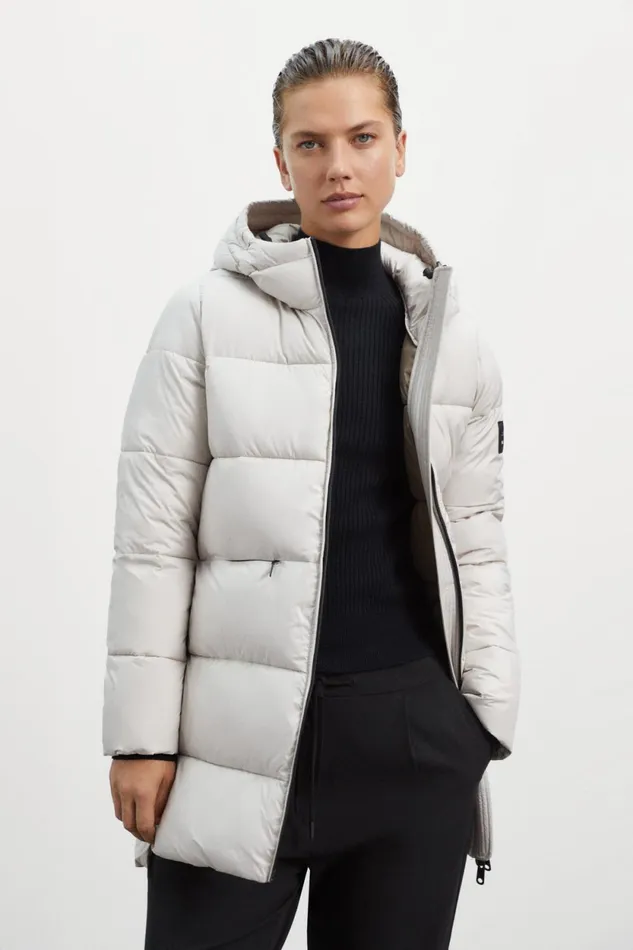 Women White Marangu Coat Ecoalf Coats And Jackets