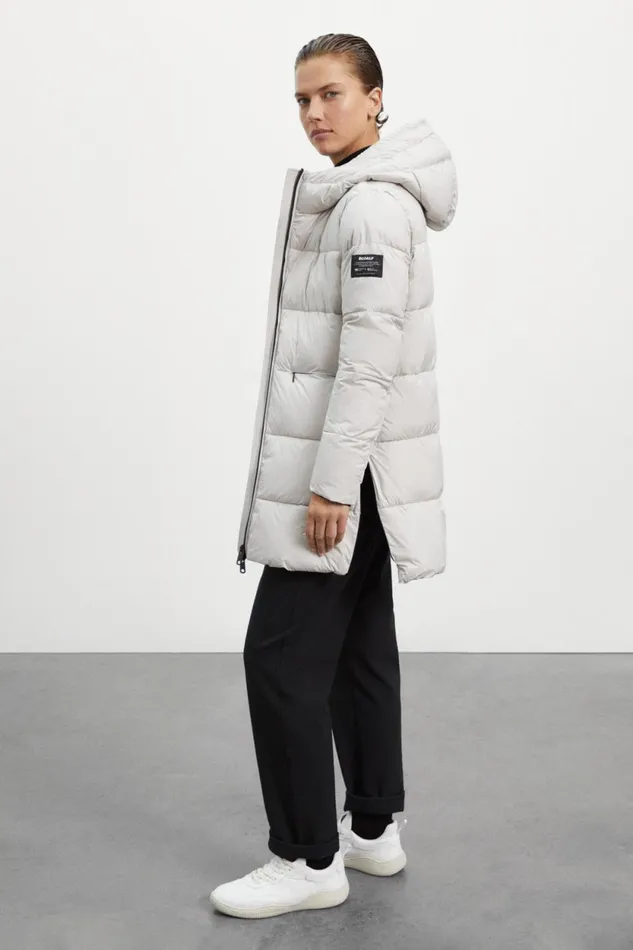 Women White Marangu Coat Ecoalf Coats And Jackets