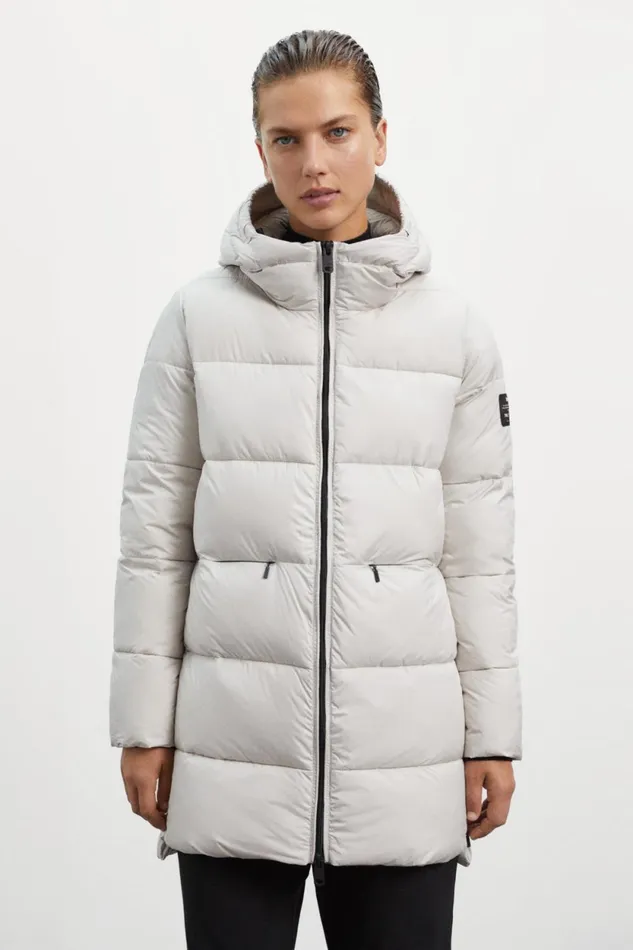 Women White Marangu Coat Ecoalf Coats And Jackets