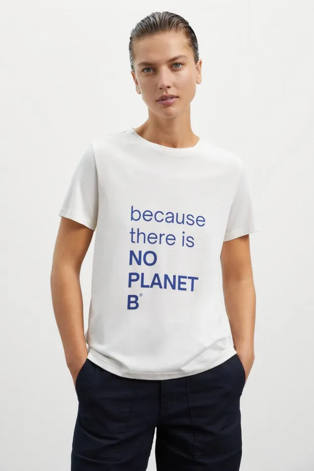 Women White Nyborg TShirt Ecoalf TShirts