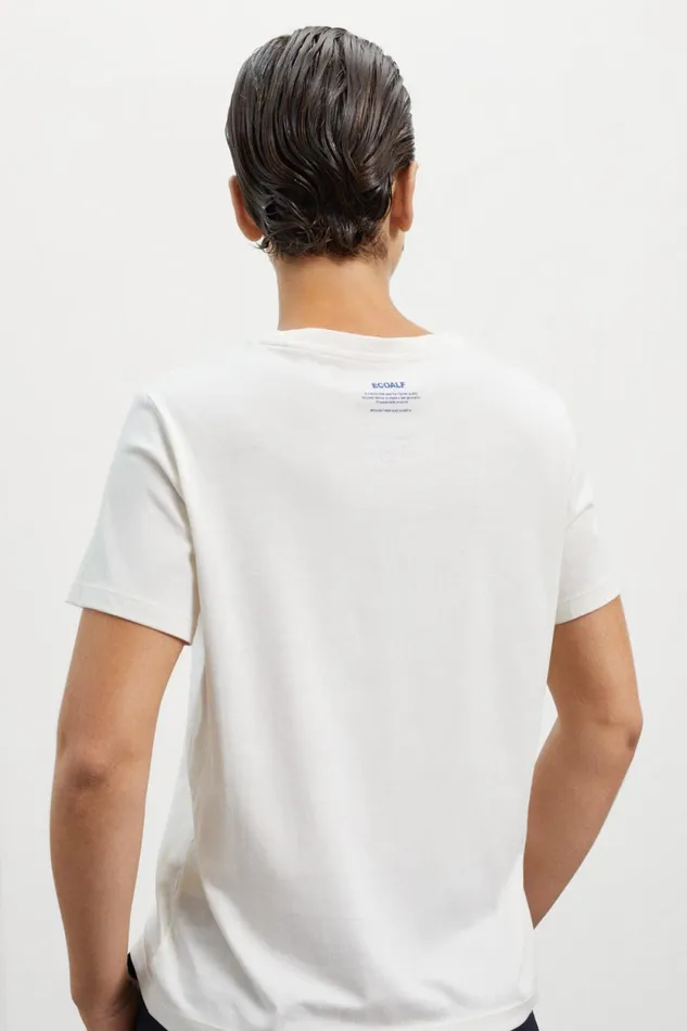 Women White Nyborg TShirt Ecoalf TShirts