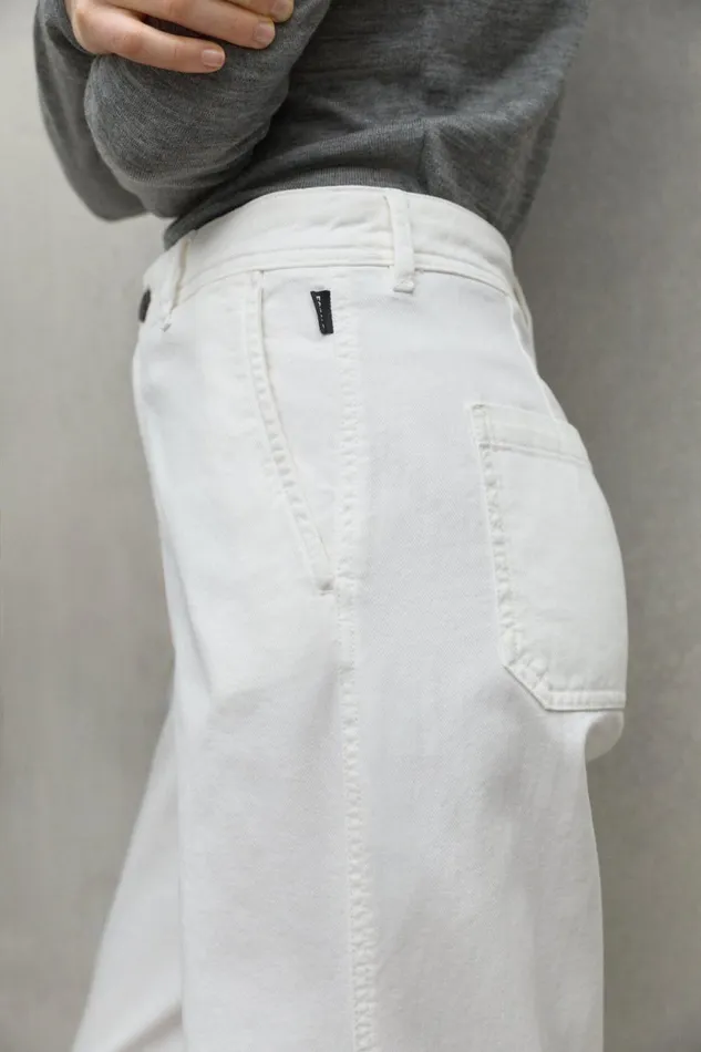 Women White Valls Trousers Ecoalf Trousers
