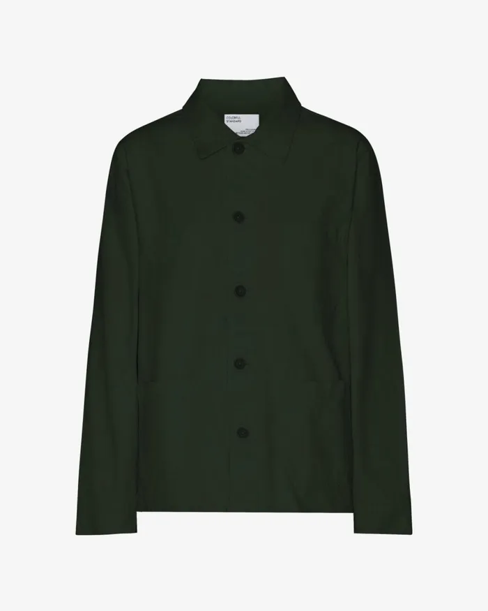 Women Workwear Jackets Colorful Standard Organic Workwear Jacket Hunter Green