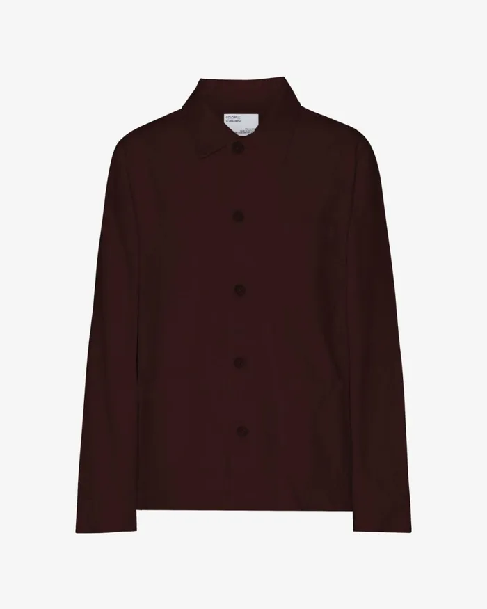 Women Workwear Jackets Colorful Standard Organic Workwear Jacket Oxblood Red