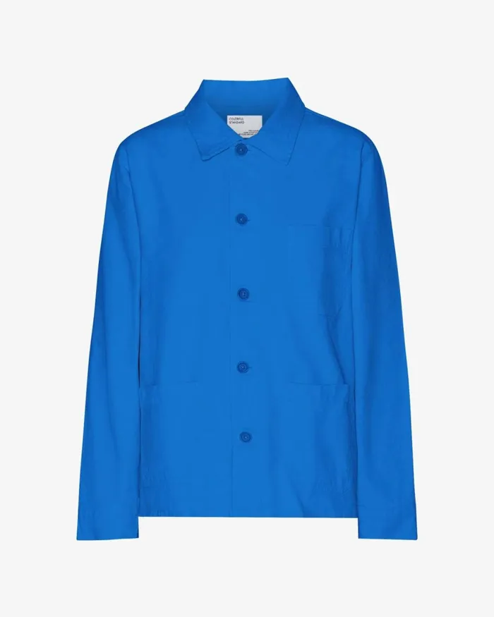 Women Workwear Jackets Colorful Standard Organic Workwear Jacket Pacific Blue