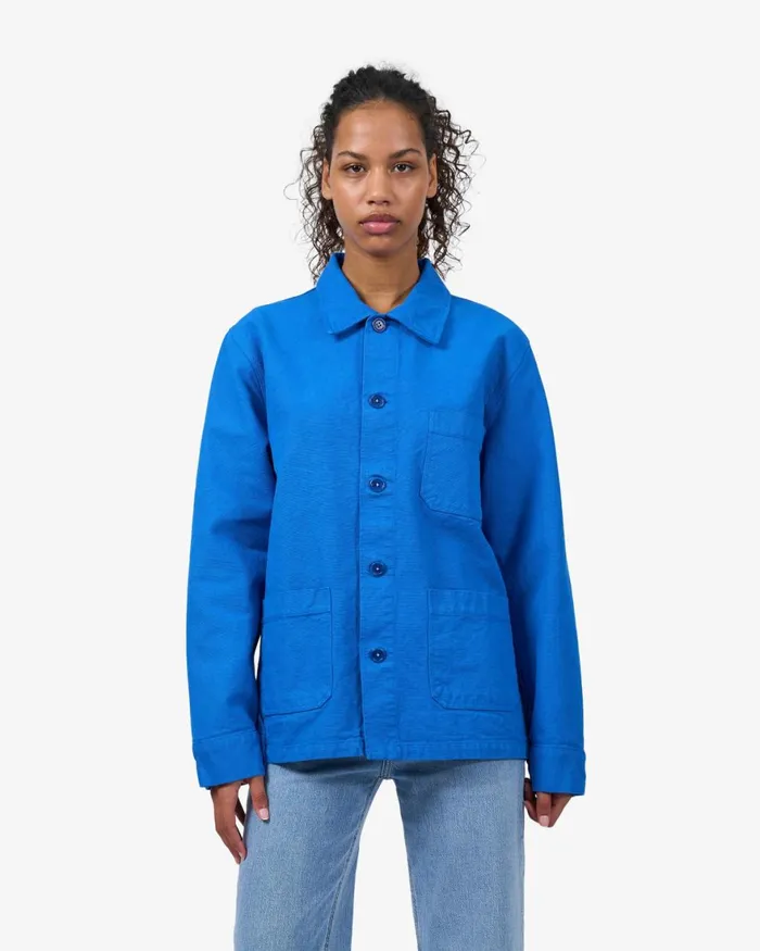 Women Workwear Jackets Colorful Standard Organic Workwear Jacket Pacific Blue