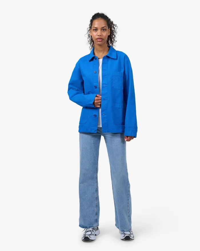 Women Workwear Jackets Colorful Standard Organic Workwear Jacket Pacific Blue