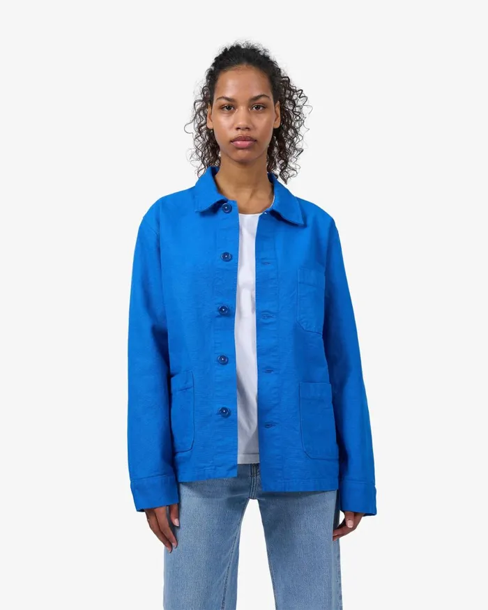 Women Workwear Jackets Colorful Standard Organic Workwear Jacket Pacific Blue