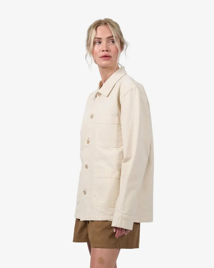 Women Workwear Jackets Colorful Standard Organic Workwear Jacket Ultra Violet