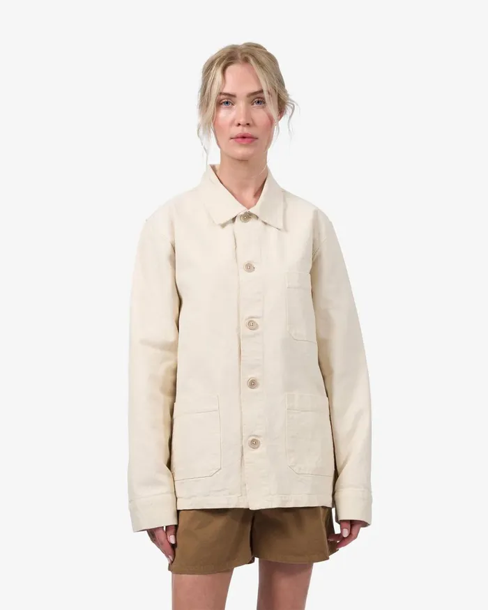 Women Workwear Jackets Colorful Standard Organic Workwear Jacket Ultra Violet