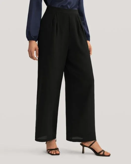 Womenx27s 100 Pure Silk Wide Leg Pants US Online Women Lilysilk Bottoms