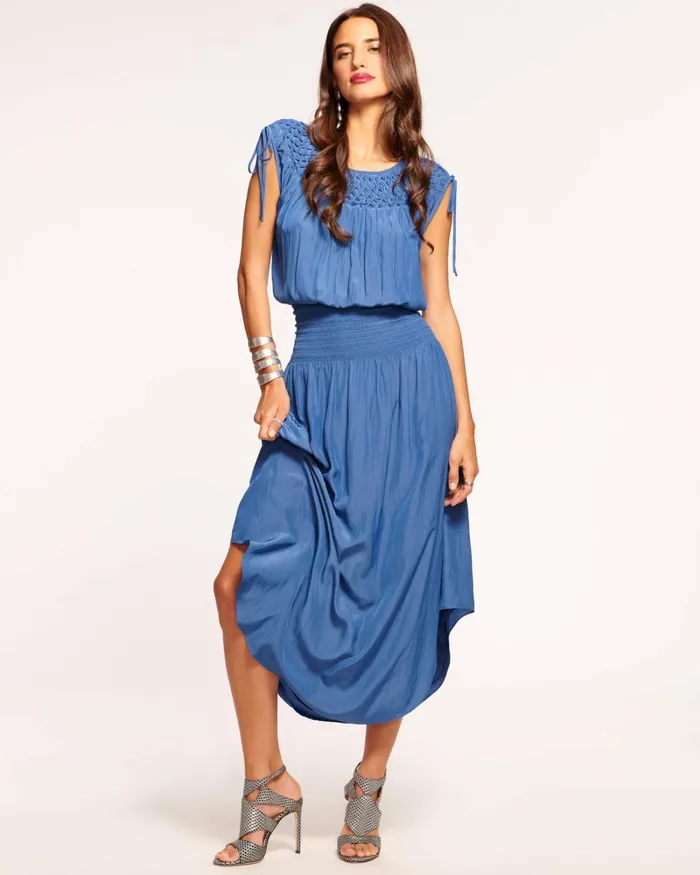 Women Zoe Midi Dress True Blue Ramy Brook Dresses