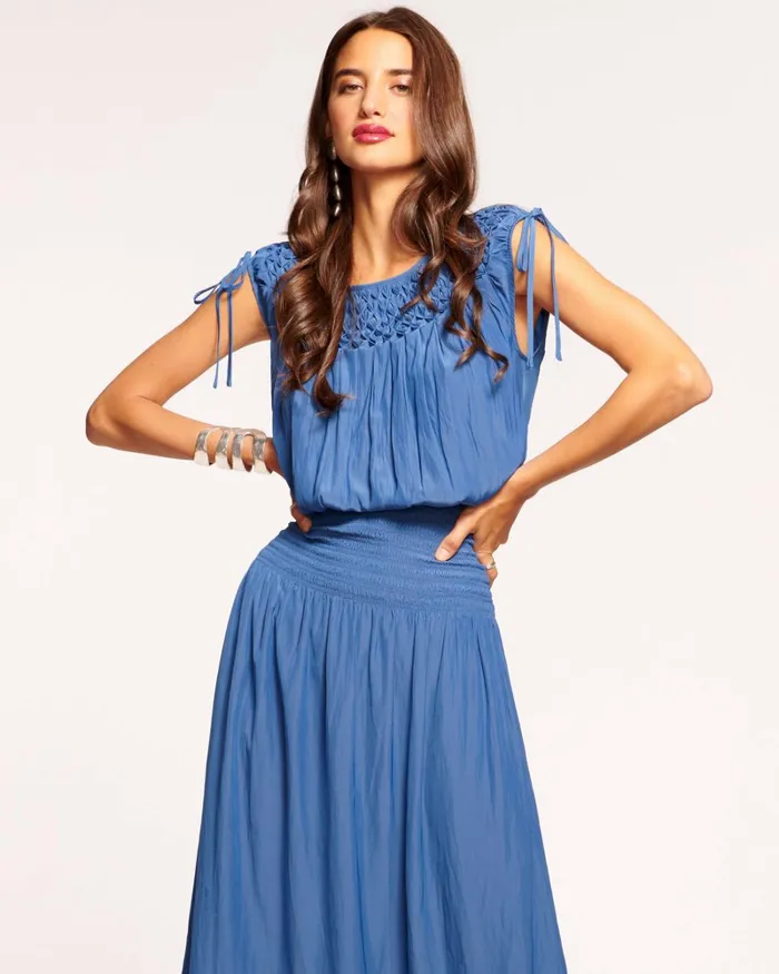 Women Zoe Midi Dress True Blue Ramy Brook Dresses Women Zoe Midi Dress True Blue Ramy Brook Dresses