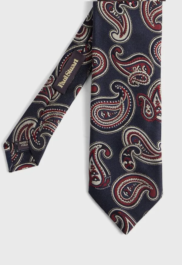 Woven Silk Tossed Pine Tie Brown Ties Paulstuart Mens