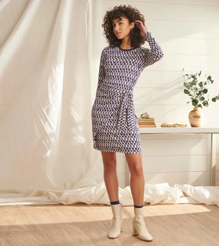 Wrap Dress 8211 Geometric Cobblestone Hatley