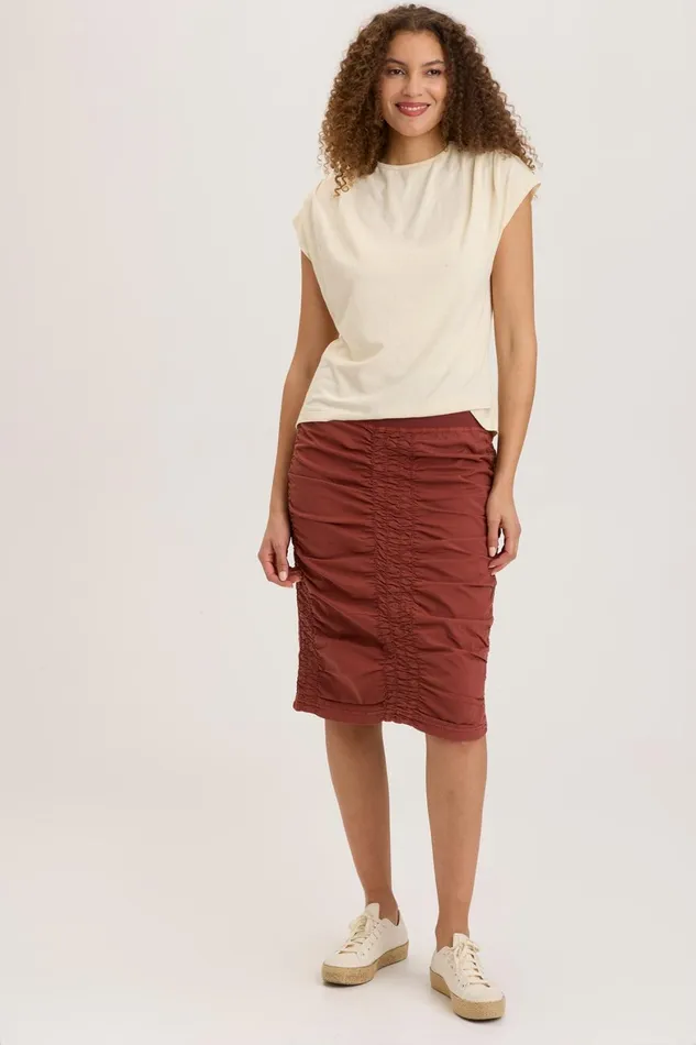 XCVI High Waist Midi Trace Women Skirts