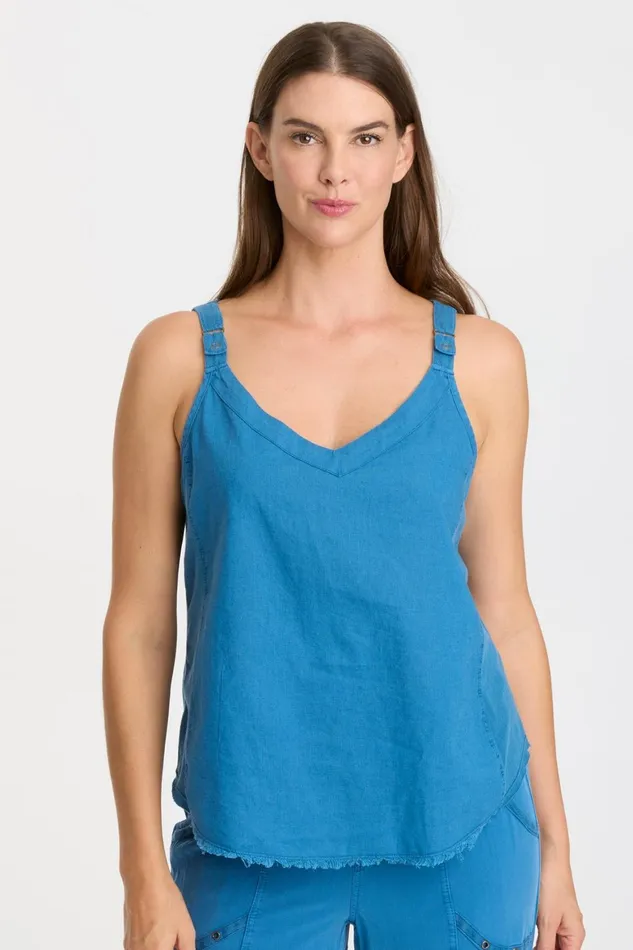 XCVI Linen Theroux Tank Women Tanks