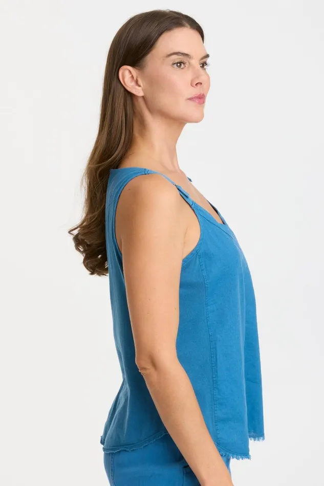 XCVI Linen Theroux Tank Women Tanks