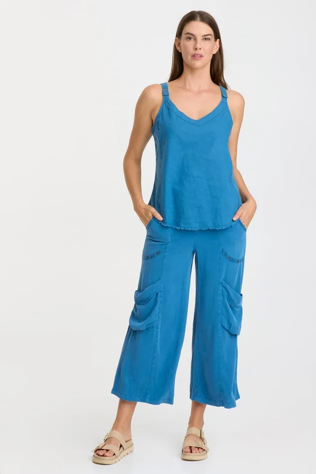 XCVI Linen Theroux Tank Women Tanks