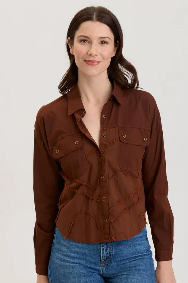 XCVI Pepin Shacket Women ShirtsBlouses